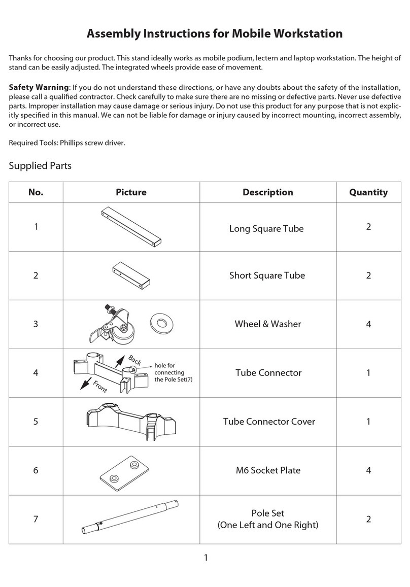 Display Mount Pro MWS-001 Assembly instructions