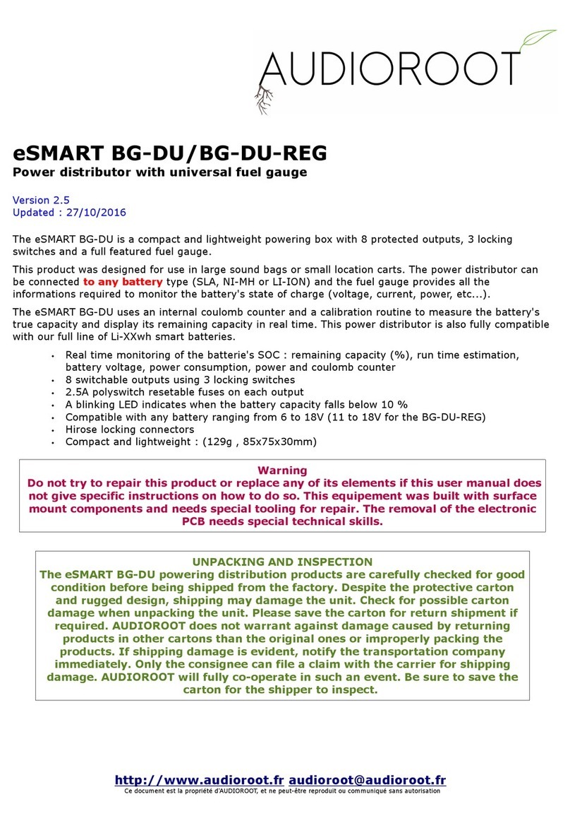 Audioroot eSMART BG-DU quick start guide