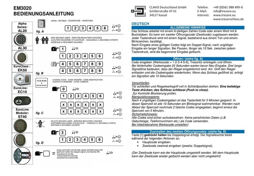 Clavis Alpha Series User instructions