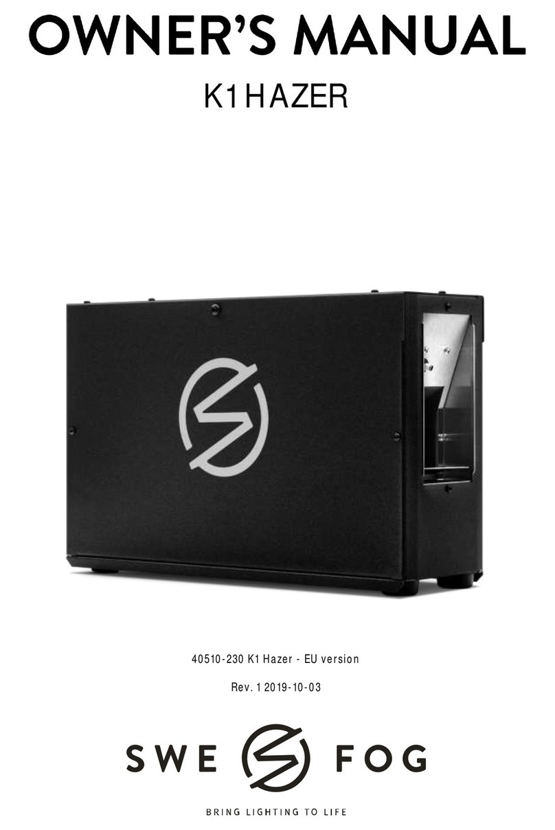 Swefog K1 HAZER owner's manual