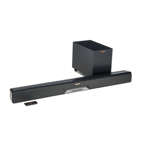 Klipsch RSB-6 Use and care manual