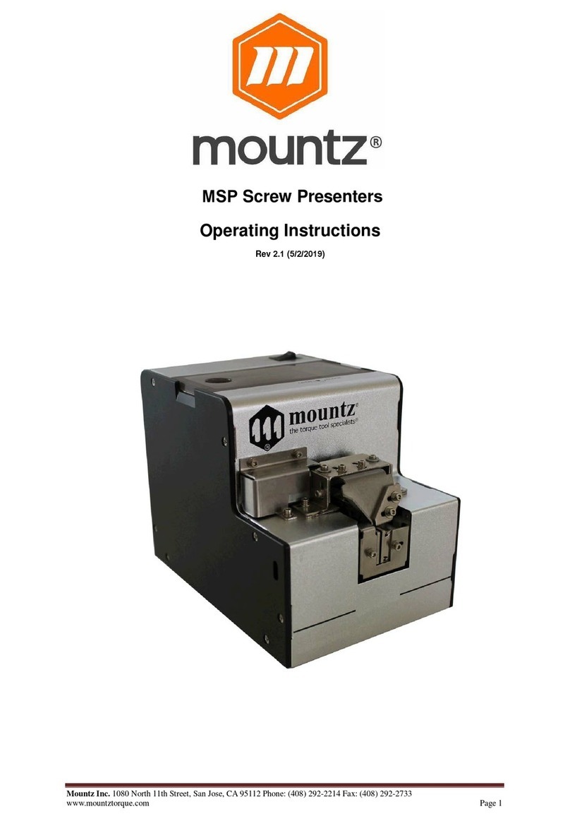 Mountz MSP series operating instructions