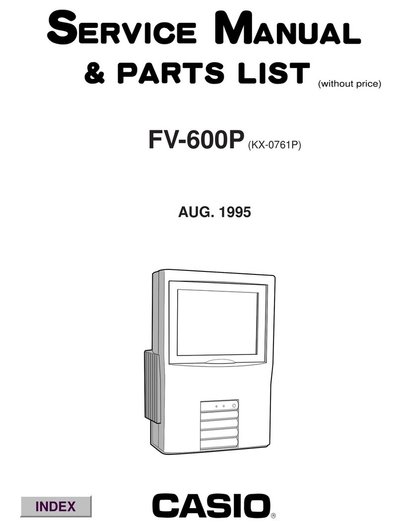 Casio FV-600P Troubleshooting guide