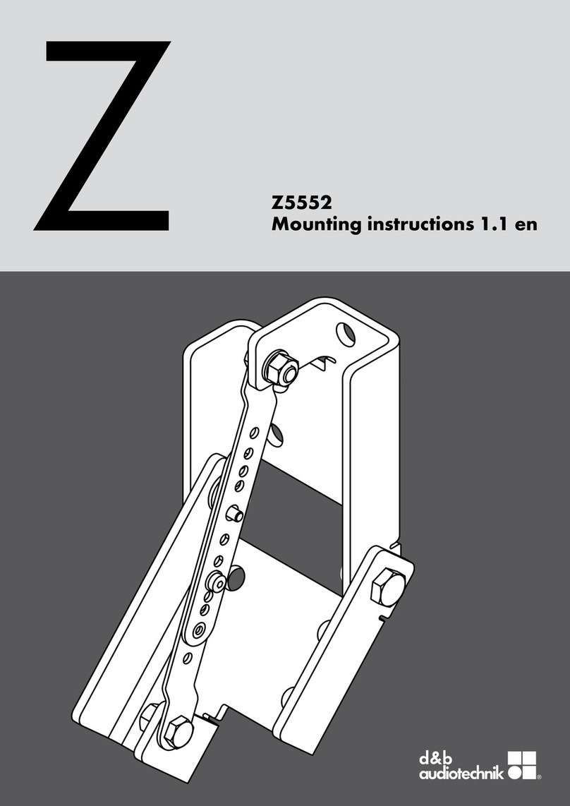 d & b audiotechnik Z Series Mounting instructions