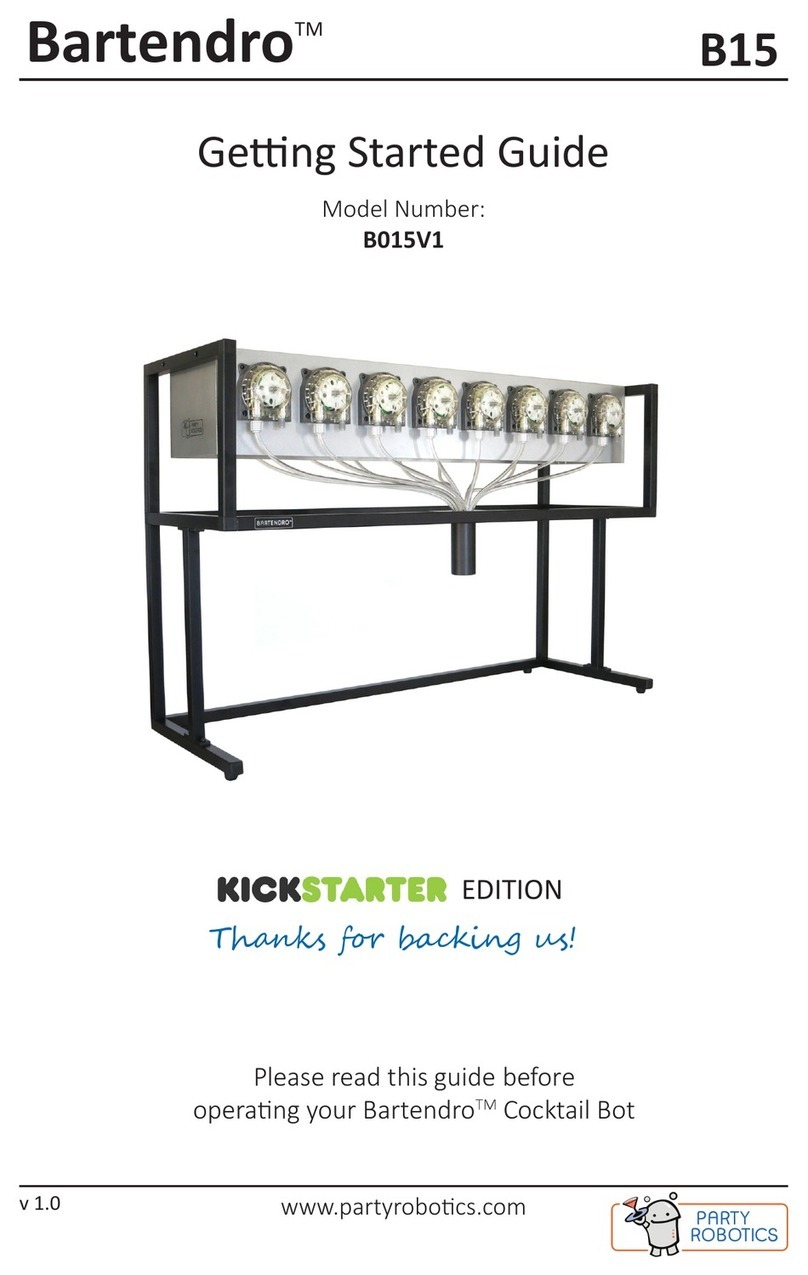 Party Robotics Bartendro B015V1 User manual