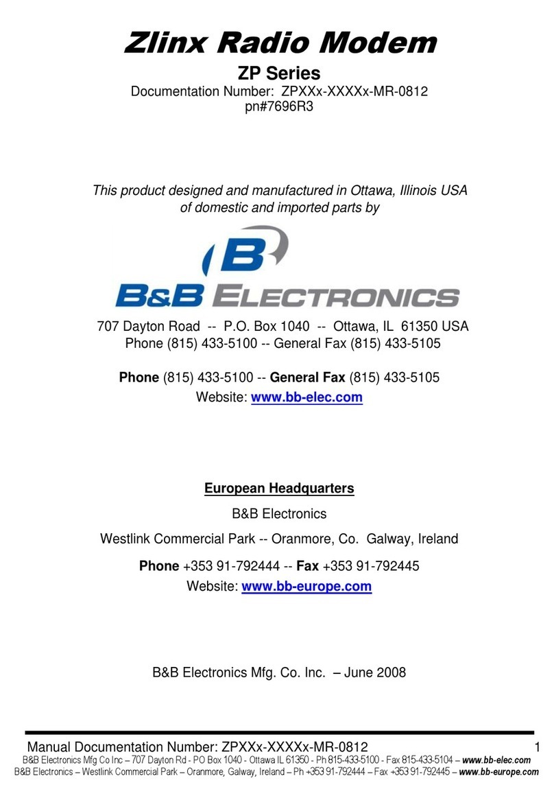 B&B Electronics Zlinx ZP Series manual