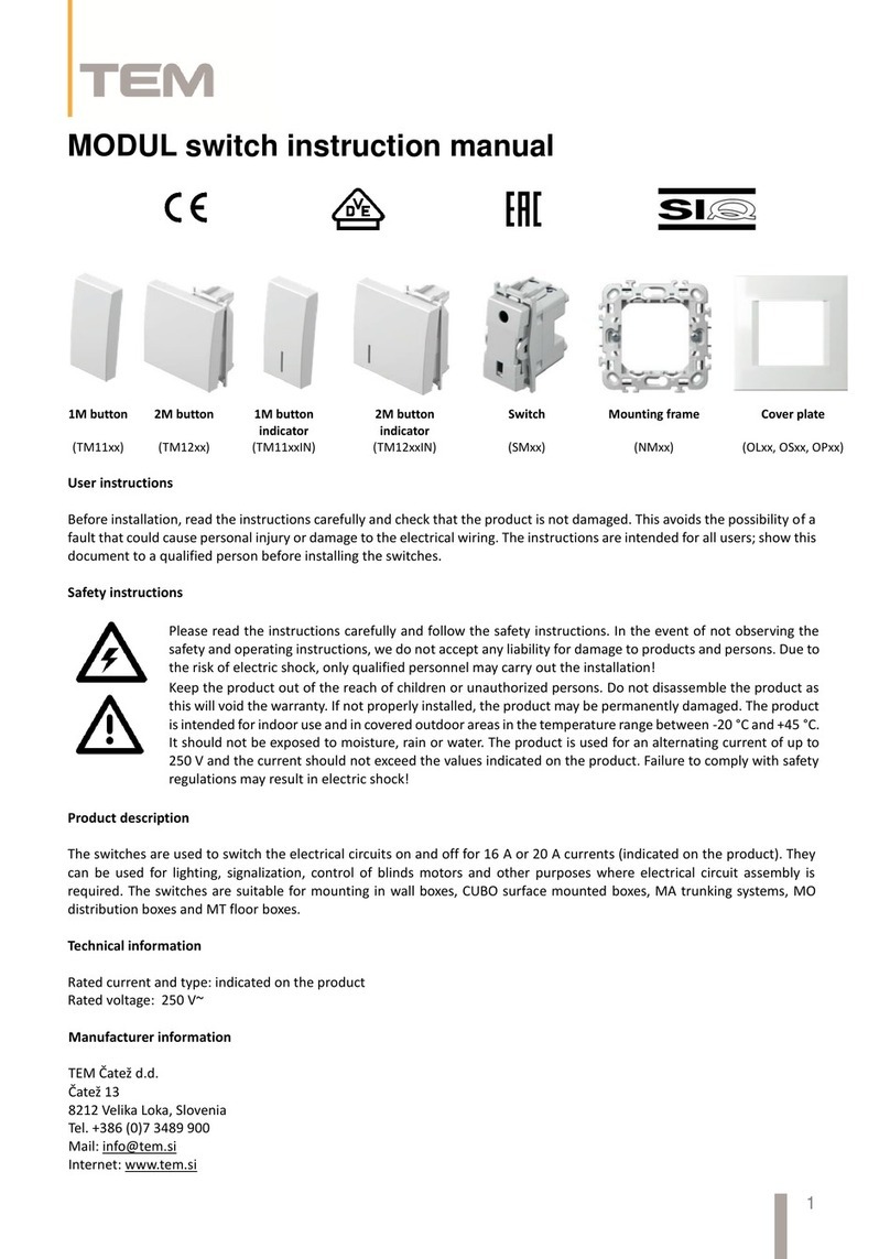 TEM TM11 Series User manual