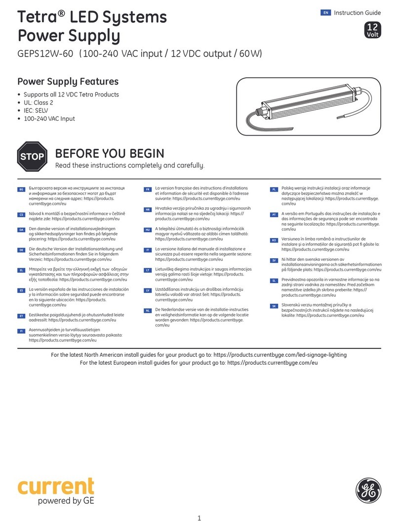GE Current Tetra GEPS12W-60 Manual GE Current Tetra GEPS12W-60 Manual