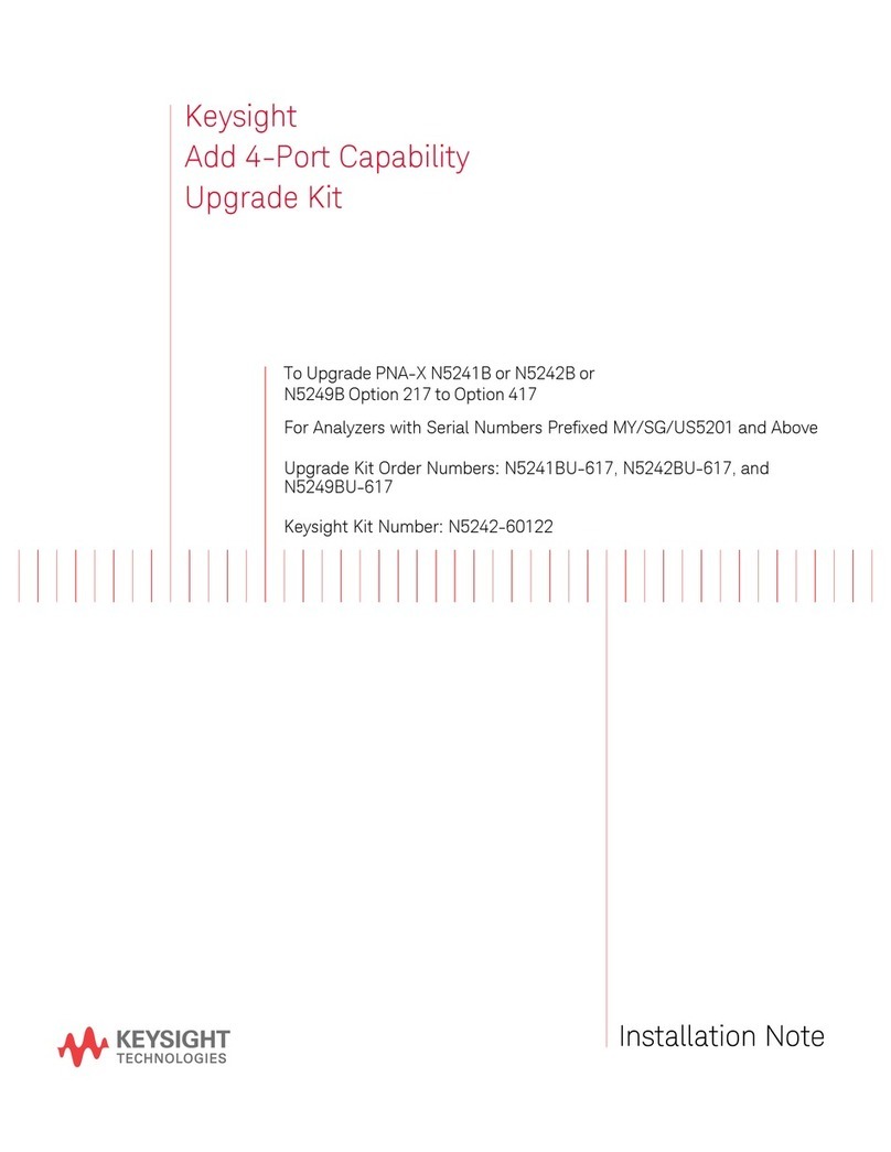 Keysight Technologies N5241B Installation and operation manual Keysight Technologies N5241B Installation and operation manual