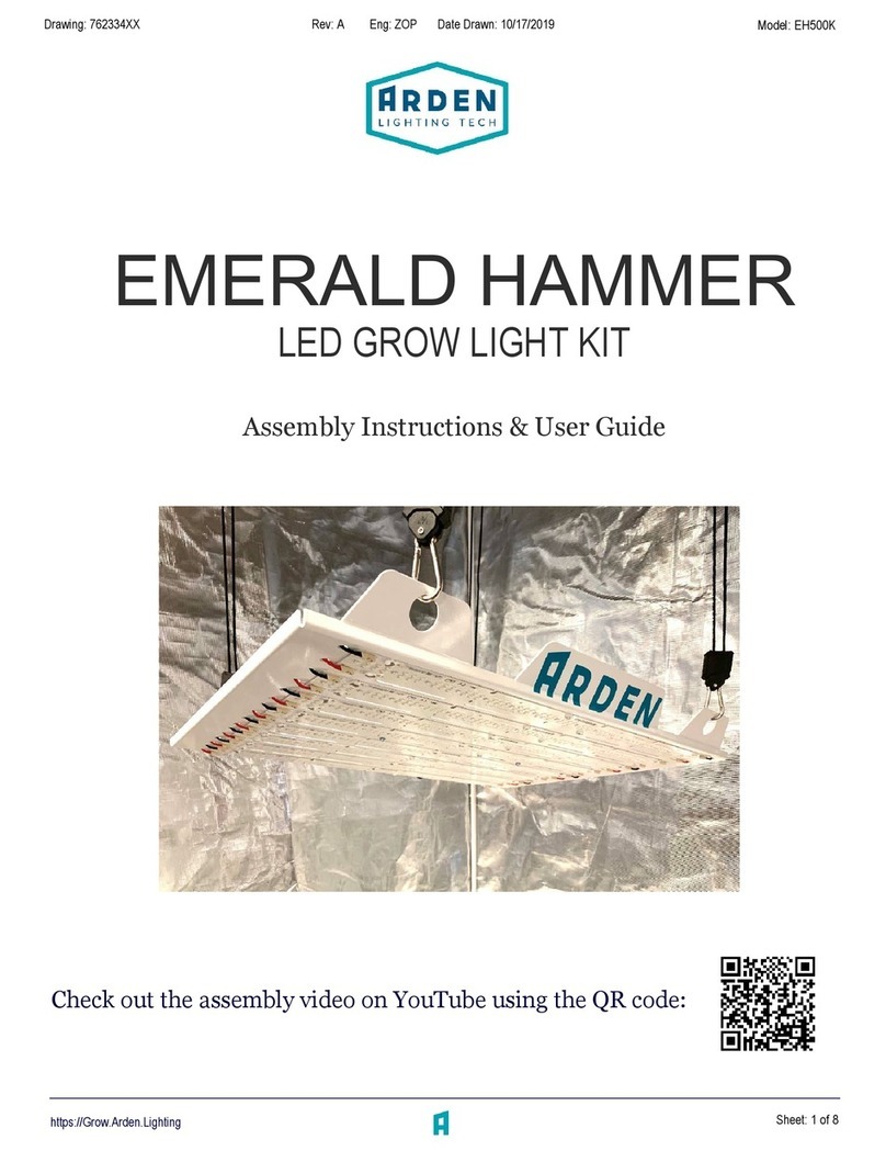 Arden EH500K Assembly Instructions & User Guide