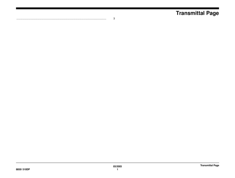 Xerox Synergix 8850 User manual