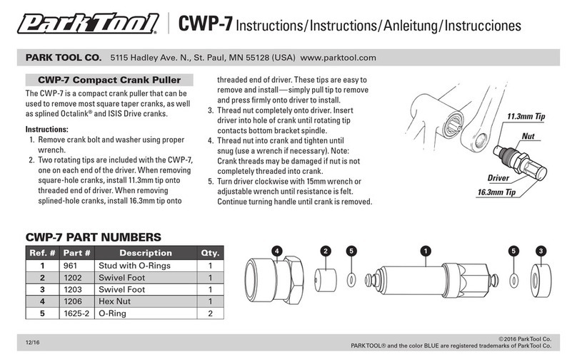 parktool CWP-7 instructions