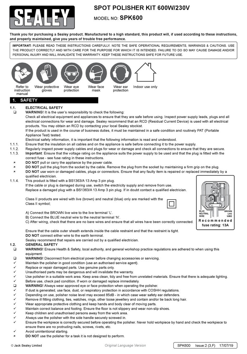 Sealey SPK600 quick start guide
