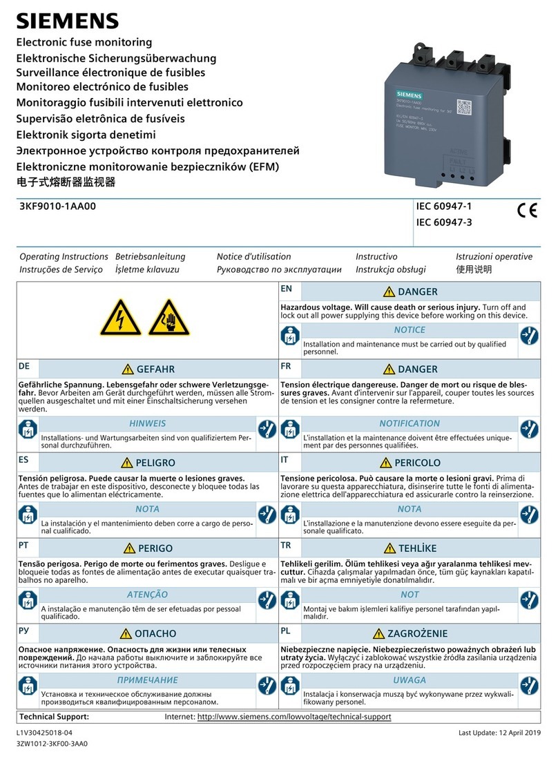 Siemens 3KF9010-1AA00 User manual