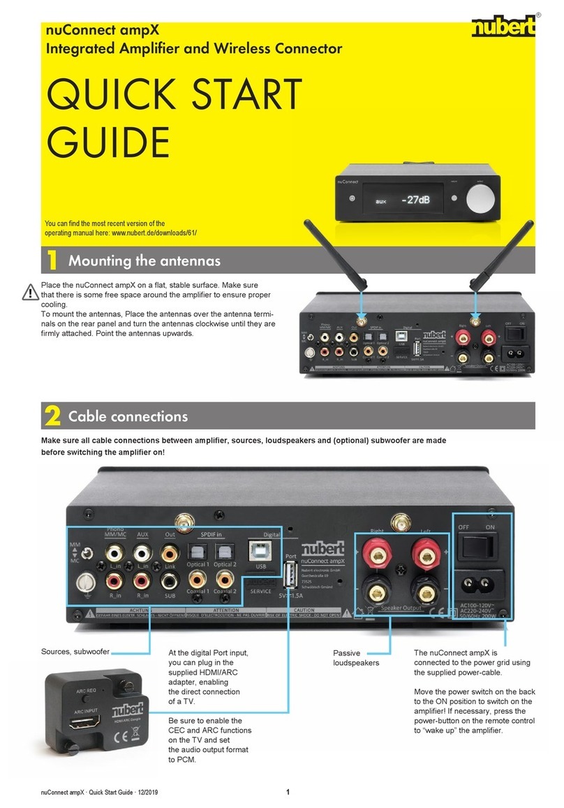 Nubert nuConnect ampX User manual