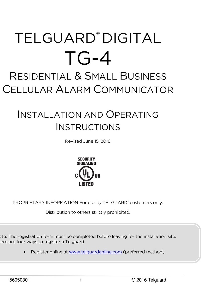 Telguard Digital TG-4 Owner's manual