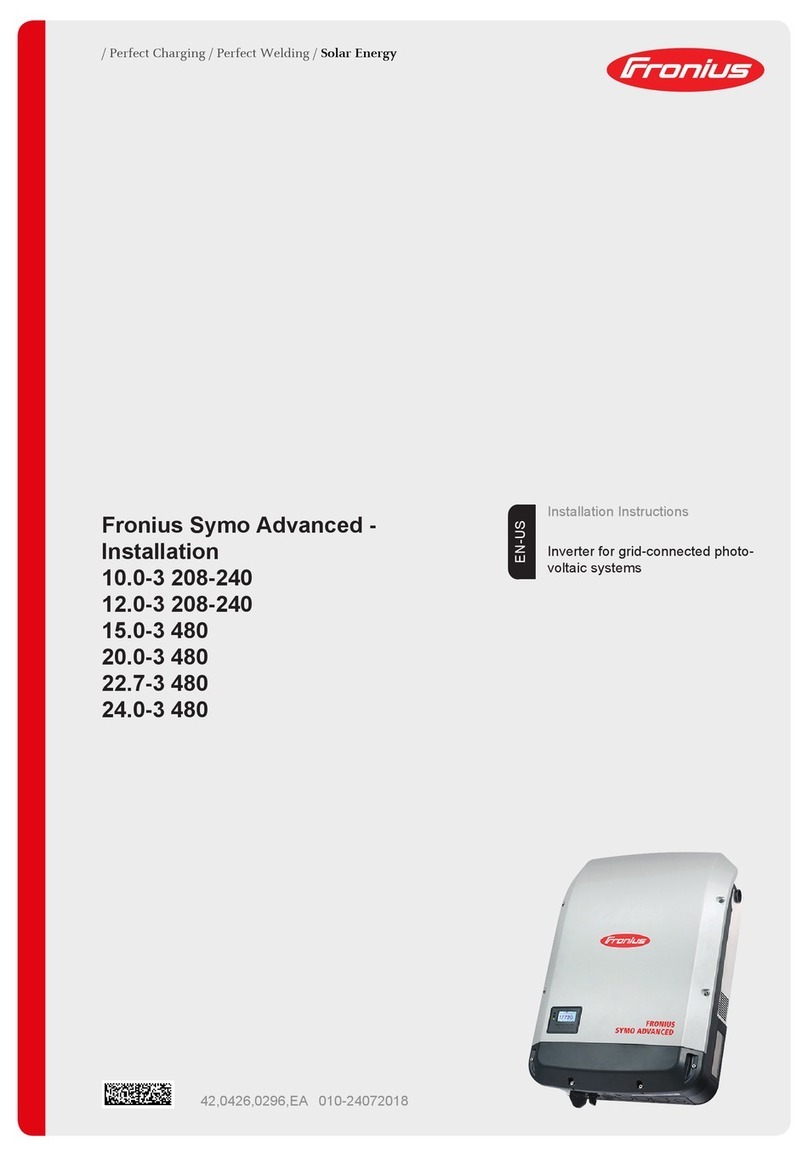 FRO­NIUS Symo Advanced Series User manual