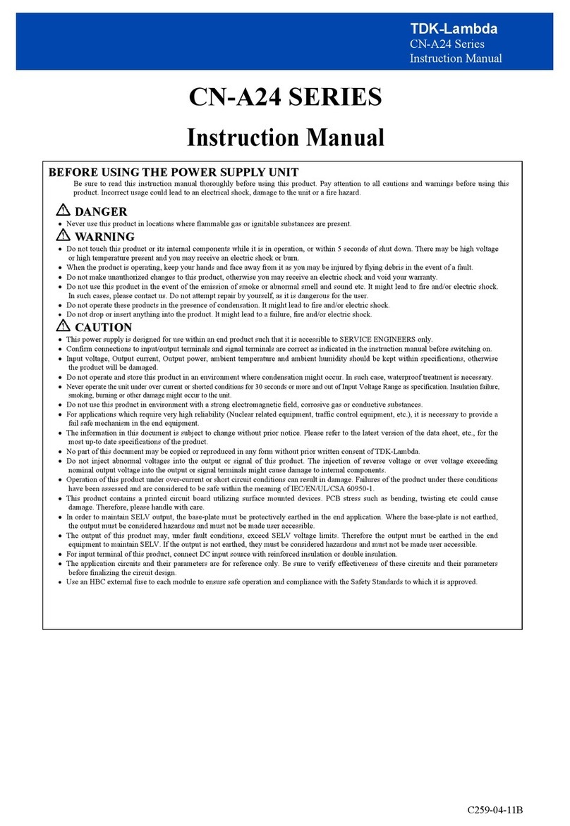 TDK-Lambda CN-A24 Series User manual