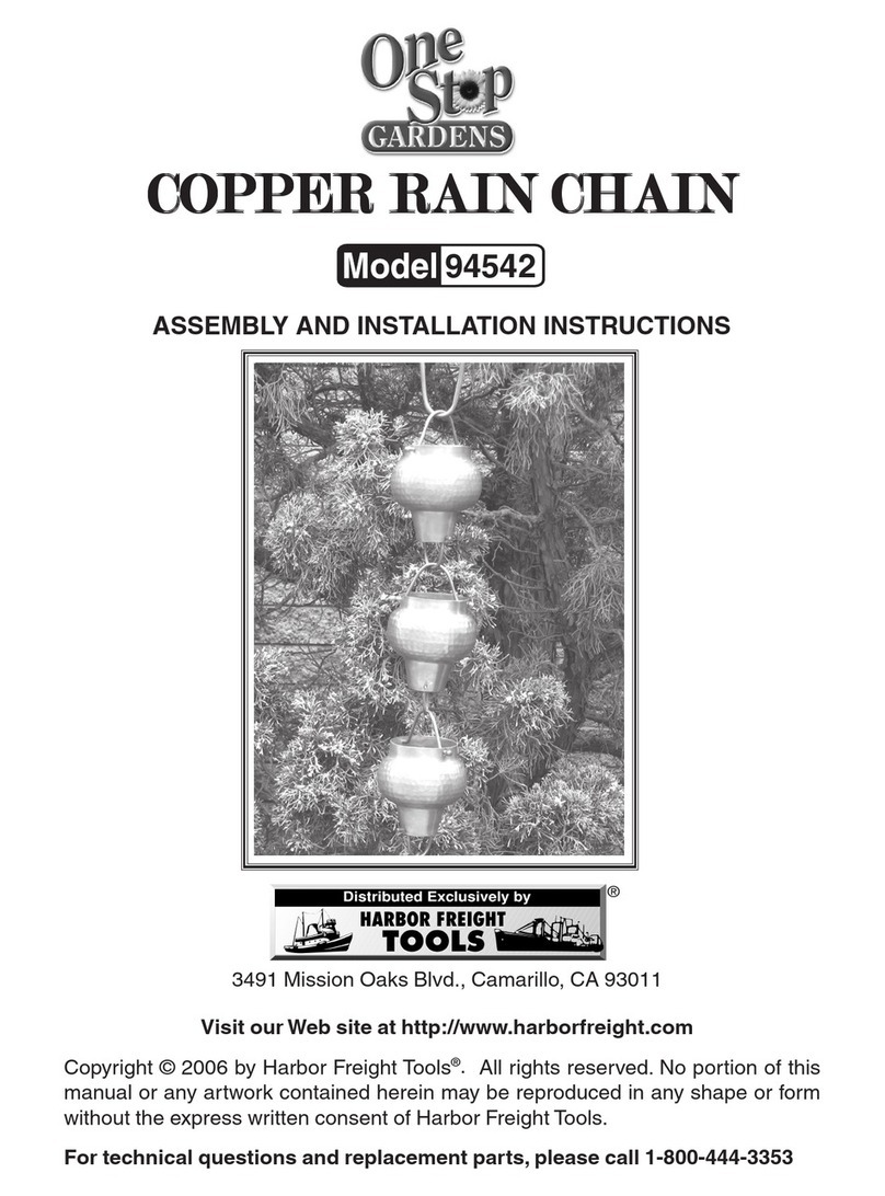 One Stop Gardens 94542 Assembly and installation instructions
