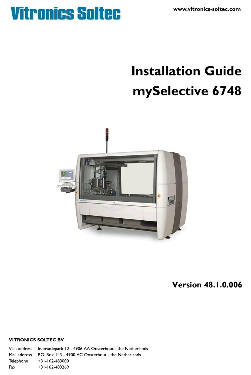 Vitronics Soltec mySelective 6748 installation guide