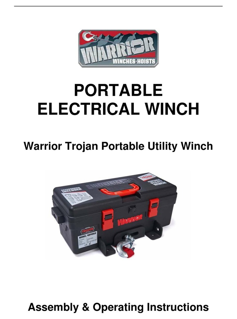WARRIOR Trojan 40PUS12 Assembly & operating instructions
