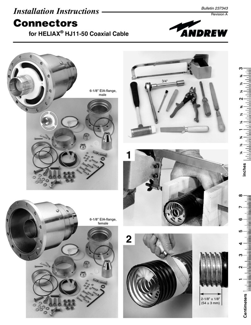 Andrew HELIAX HJ11-50 installation instructions