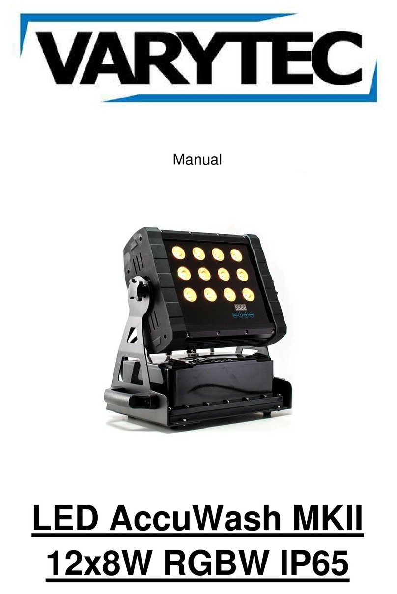 Varytec LED AccuWash MKII 12x8W RGBW IP65 User manual
