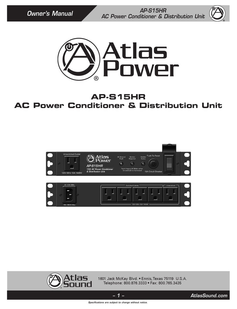 Atlas AP-S15HR owner's manual