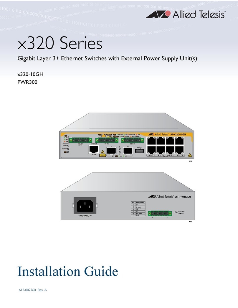 Allied Telesis x320 Series User manual Allied Telesis x320 Series User manual