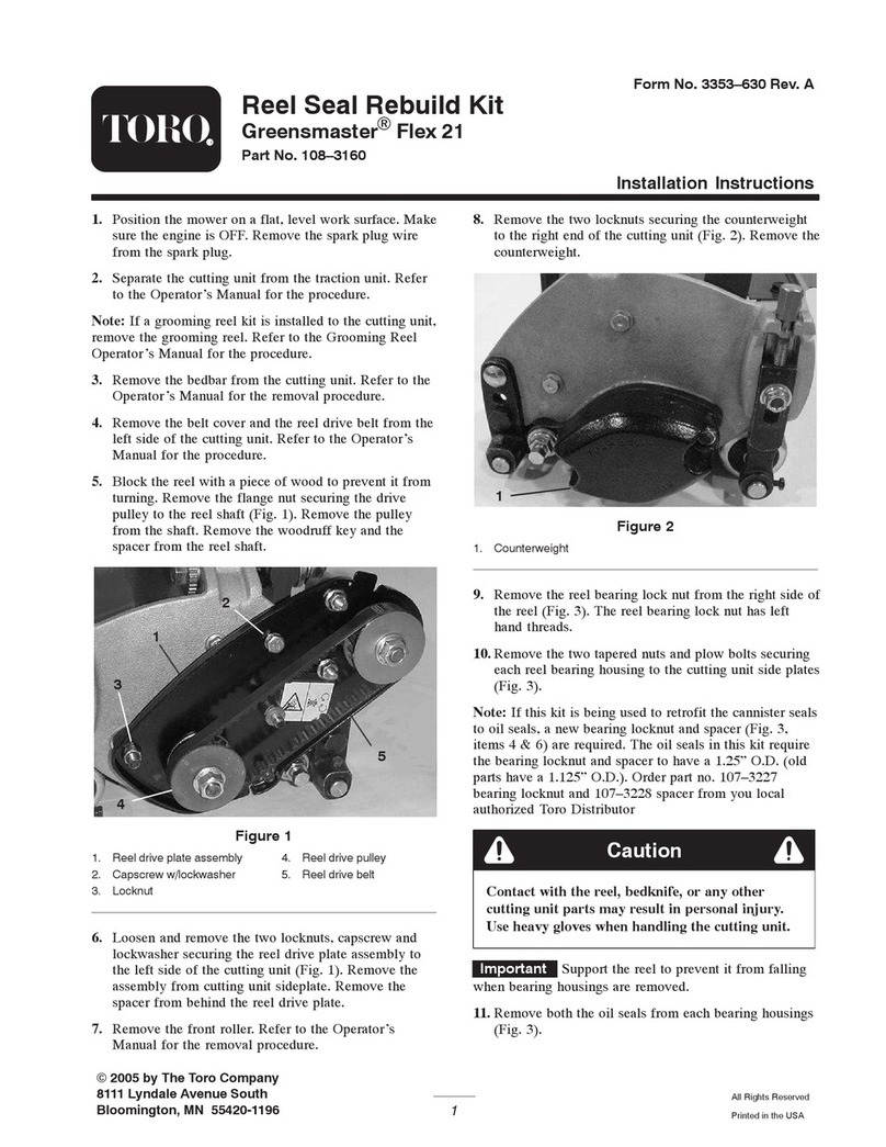 Toro 108-3160 installation instructions