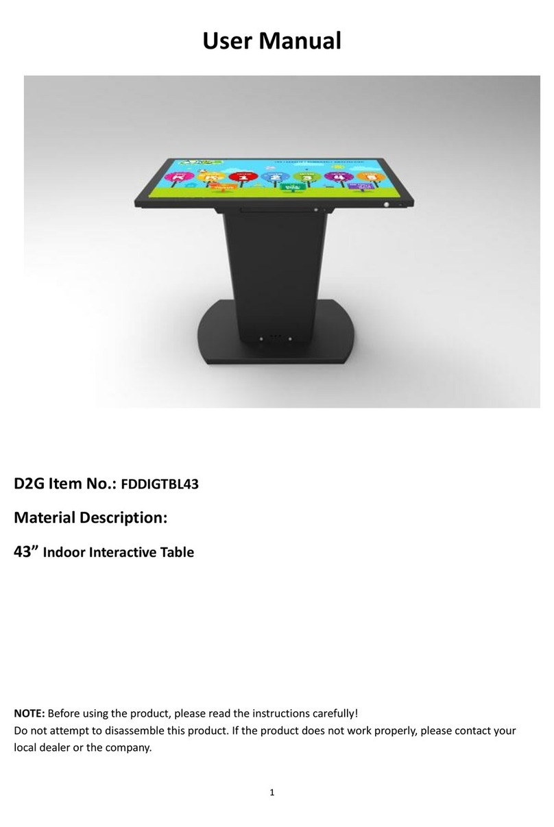 D2G FDDIGTBL43 User manual