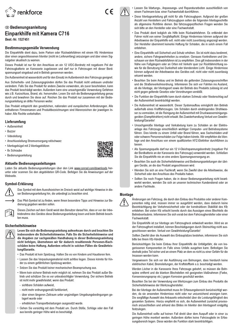 Renkforce C716 operating instructions