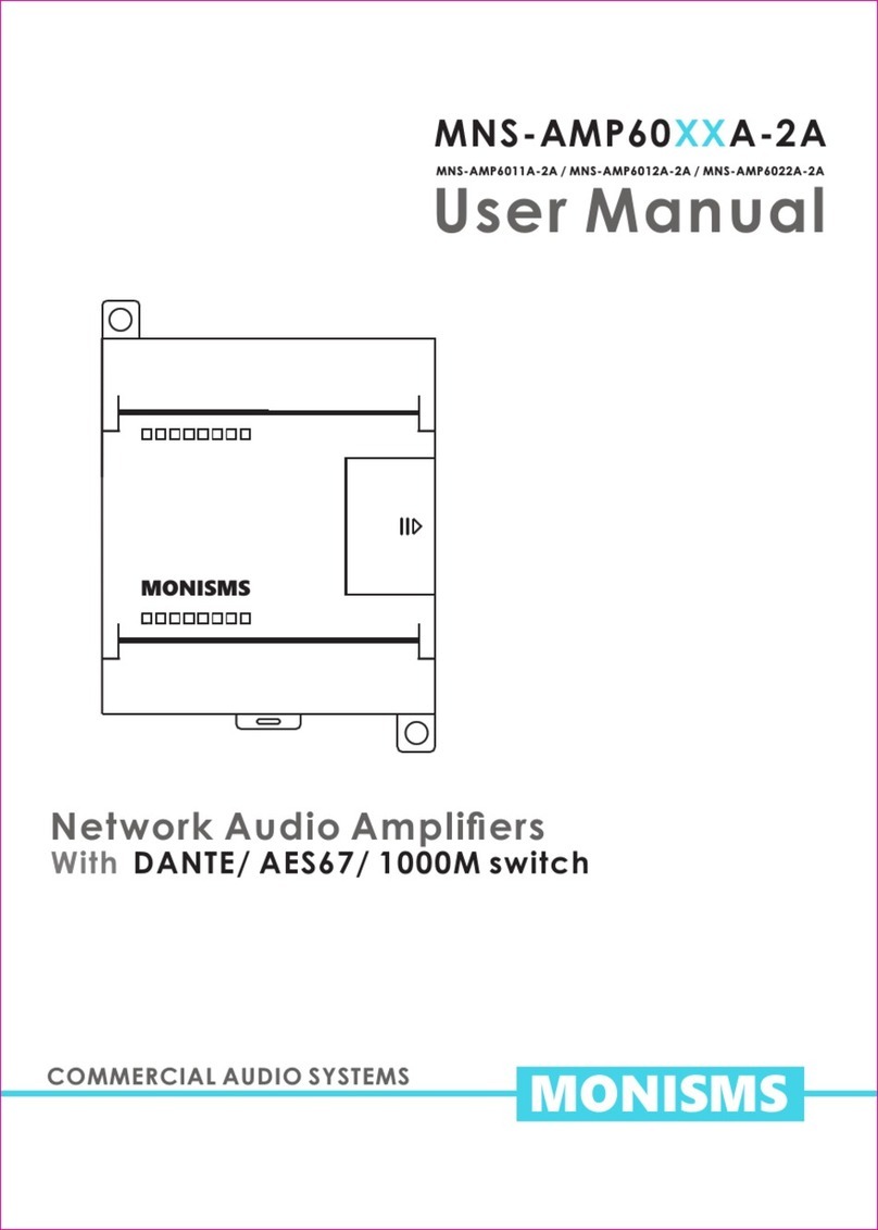 MONISMS MNS-AMP60 A-2A Series user manual