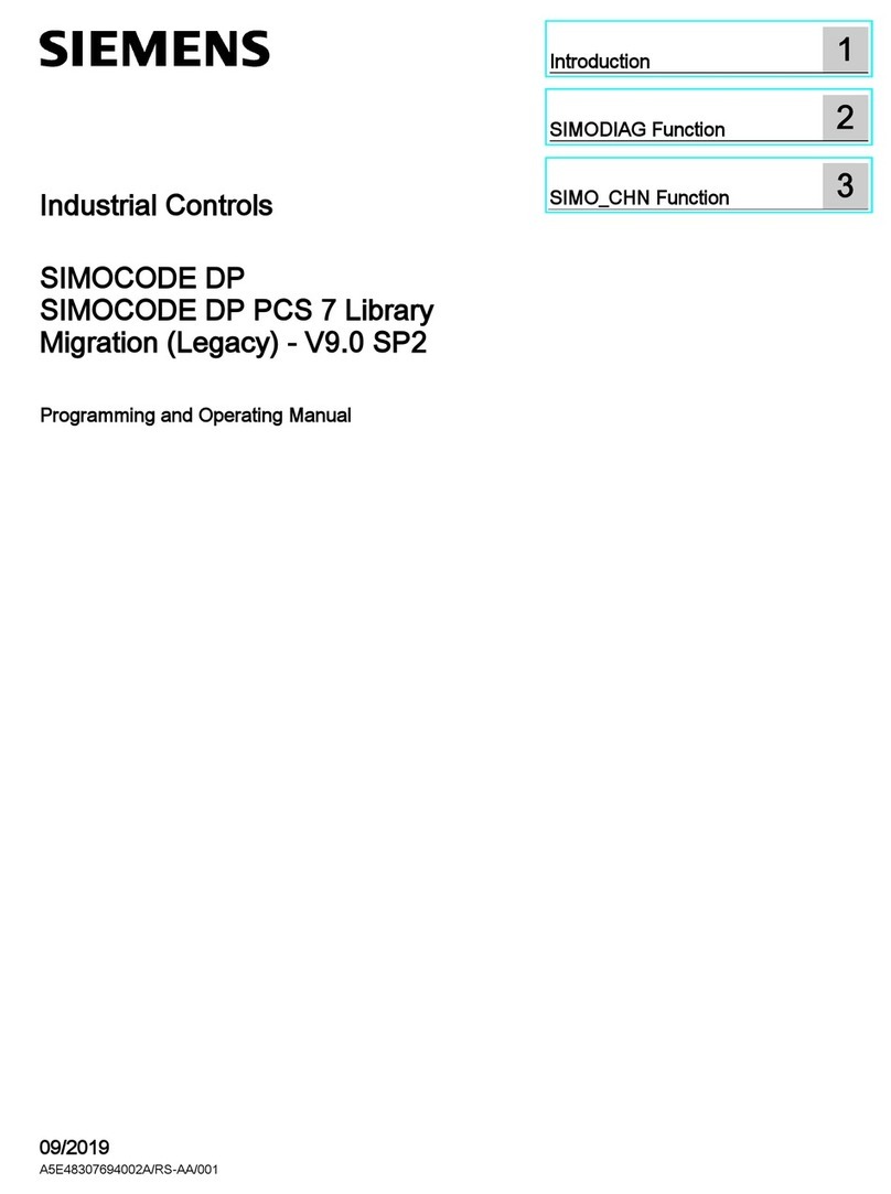 Siemens SIMOCODE DP User manual
