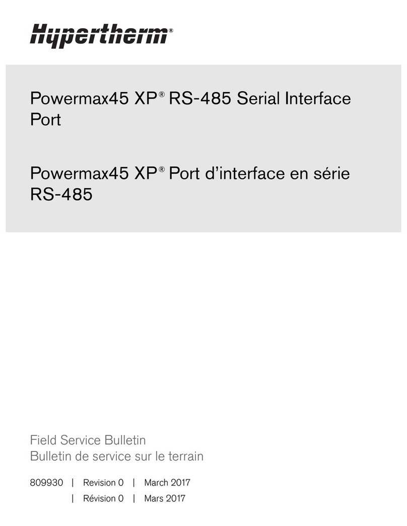 Hypertherm Powermax45 XP Reference manual