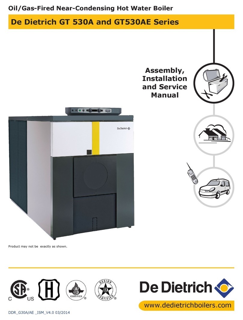 DeDietrich GT 530A Series Assembly, Installation and Service Manual