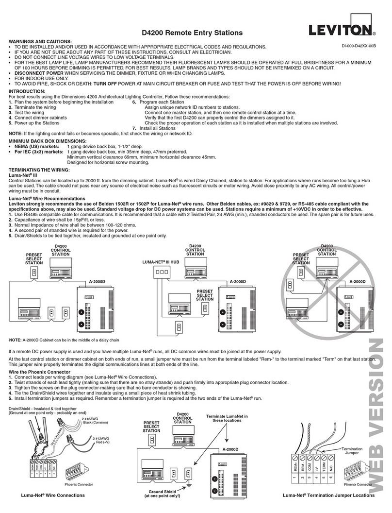 Leviton D4200 quick guide