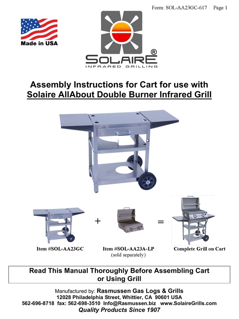 Solaire AllAbout SOL-AA23GC Assembly instructions