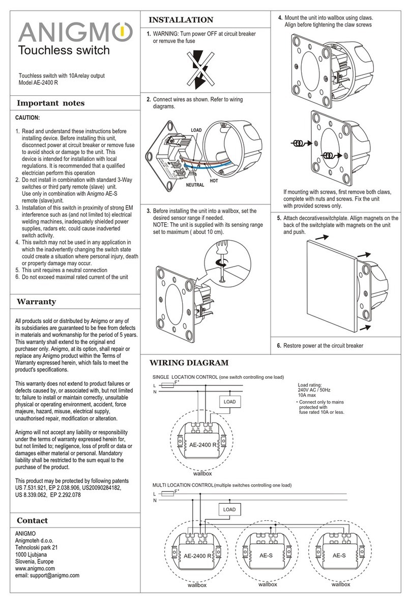 Anigmo AE-2400R User manual