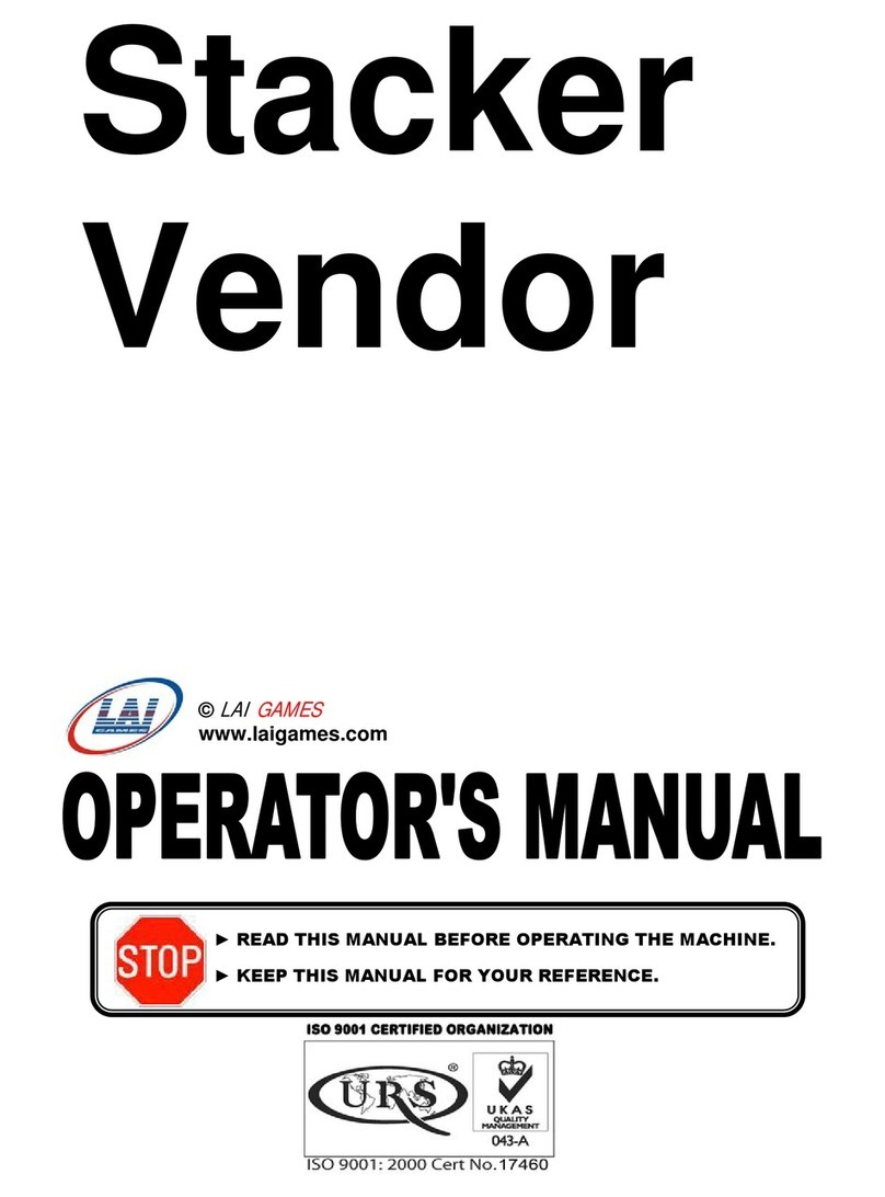 LAI Games Stacker Vendor Operator's manual
