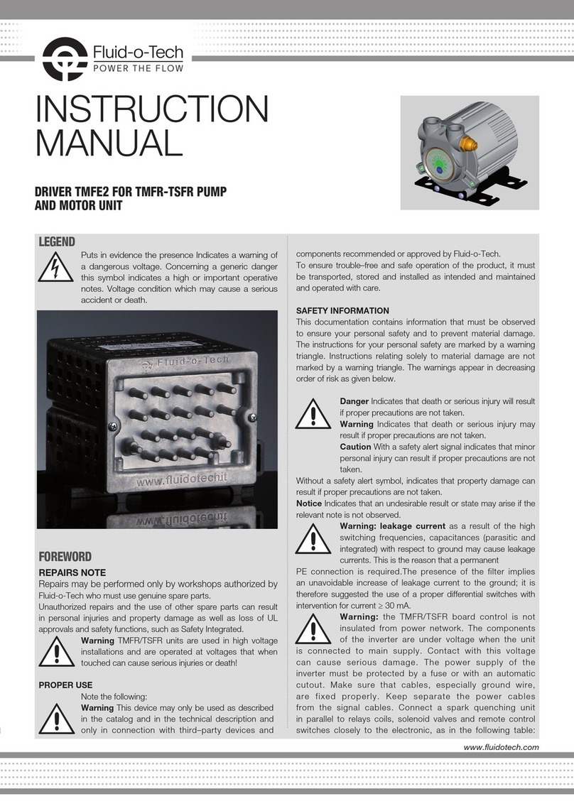 fluid-o-tech TMFR instruction manual