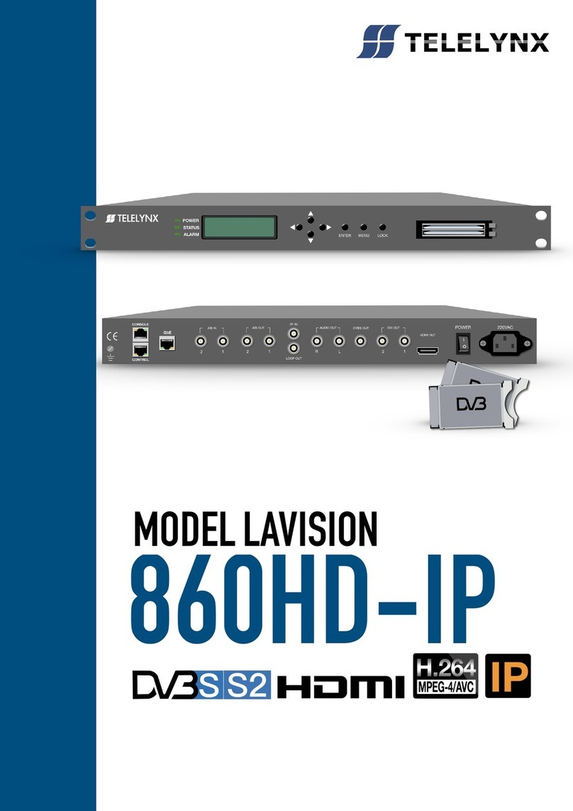 TELELYNX LAVISION 860HD-IP user manual