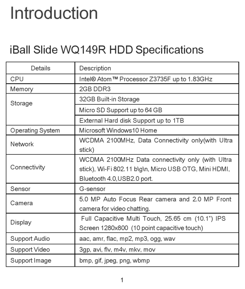 iBall Slide WQ149R User manual iBall Slide WQ149R User manual