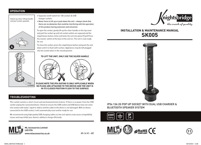 ML Knightsbridge SK005 Instruction Manual