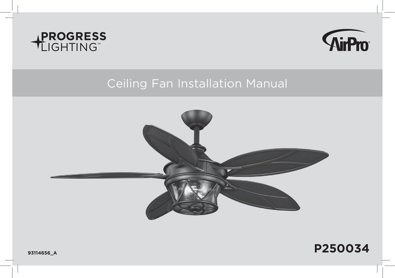Progress Lighting AirPro P250034 installation manual