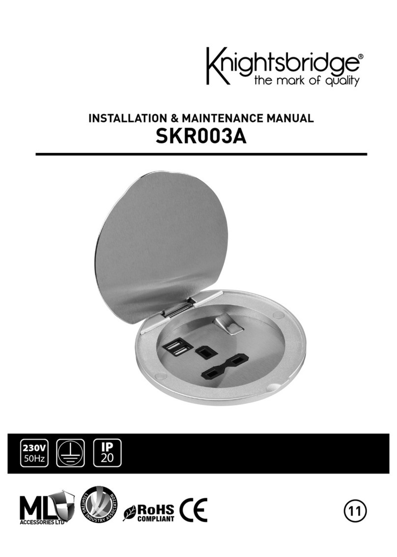 ML Knightsbridge SKR003A Installation & maintenance manual ML Knightsbridge SKR003A Installation & maintenance manual