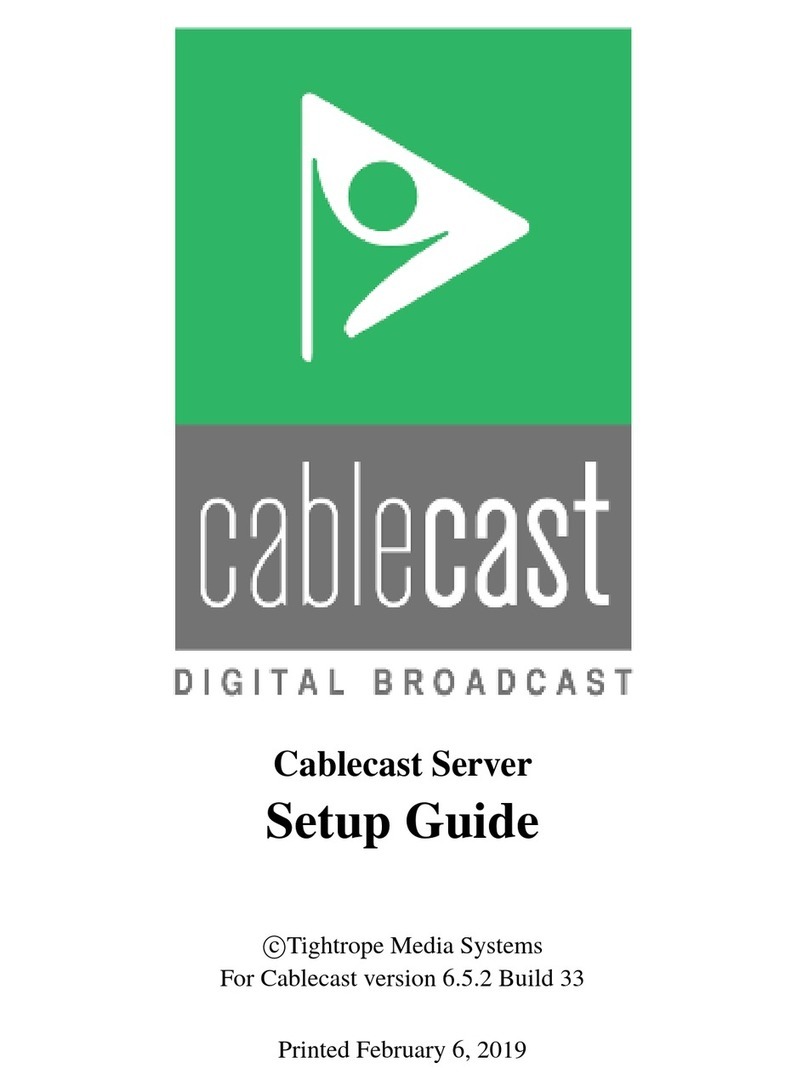 Tightrope Media Systems Cablecast Setup guide