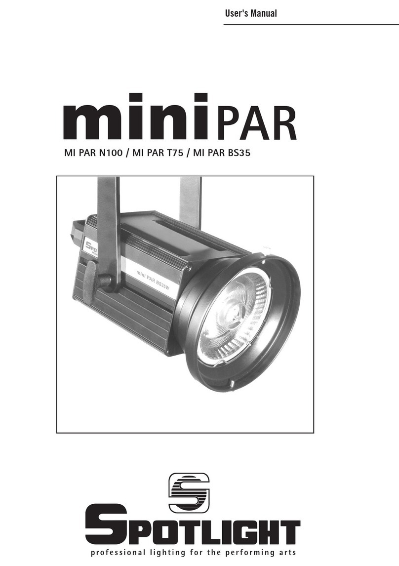 Spotlight miniPAR N100 User manual