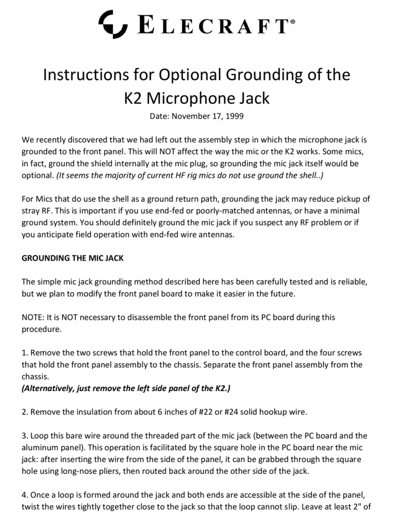ELECRAFT K2 instructions
