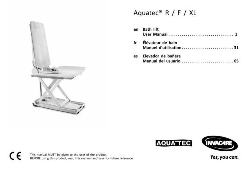 Invacare Aquatec R User manual